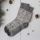 Norweger Socke Wolle grau/natur 38–39