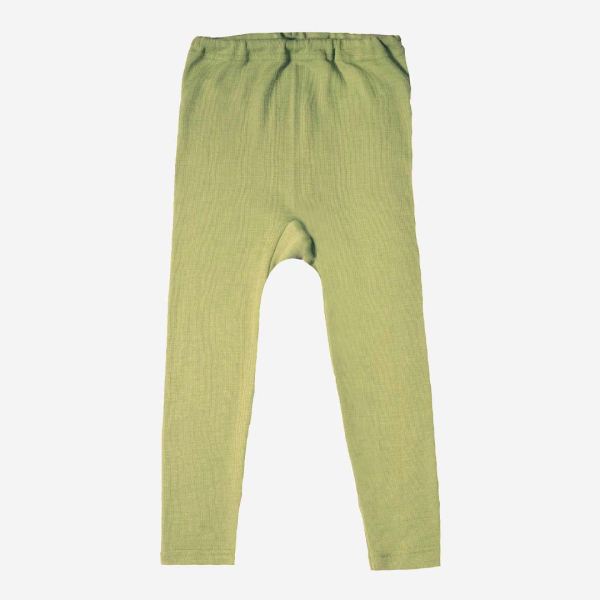 Leggings Uni Wolle/Seide grün 140
