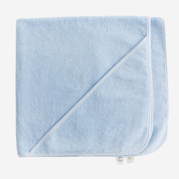 Baby Kapuzen Handtuch von Leela Cotton aus Bio-Baumwolle in blau