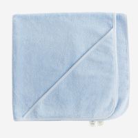 Baby Kapuzen Handtuch von Leela Cotton aus Bio-Baumwolle in blau