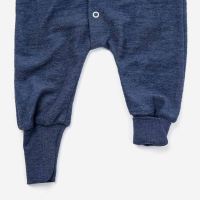Schlafanzug aus Wollfrottee von Cosilana marineblau 3