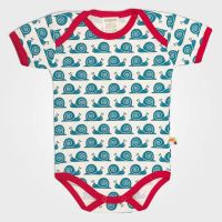 Body Kurzarm Schnecke fuchsia (dunkles pink) 86/92