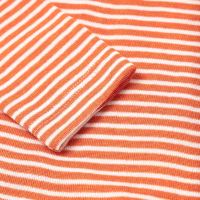 Unterhemd Ringel Wolle/Seide orange Ringel 116