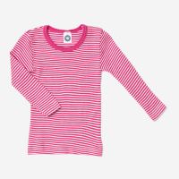 Unterhemd Ringel Wolle/Seide pink Ringel 152
