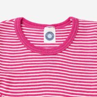 Unterhemd Ringel Wolle/Seide pink Ringel 152