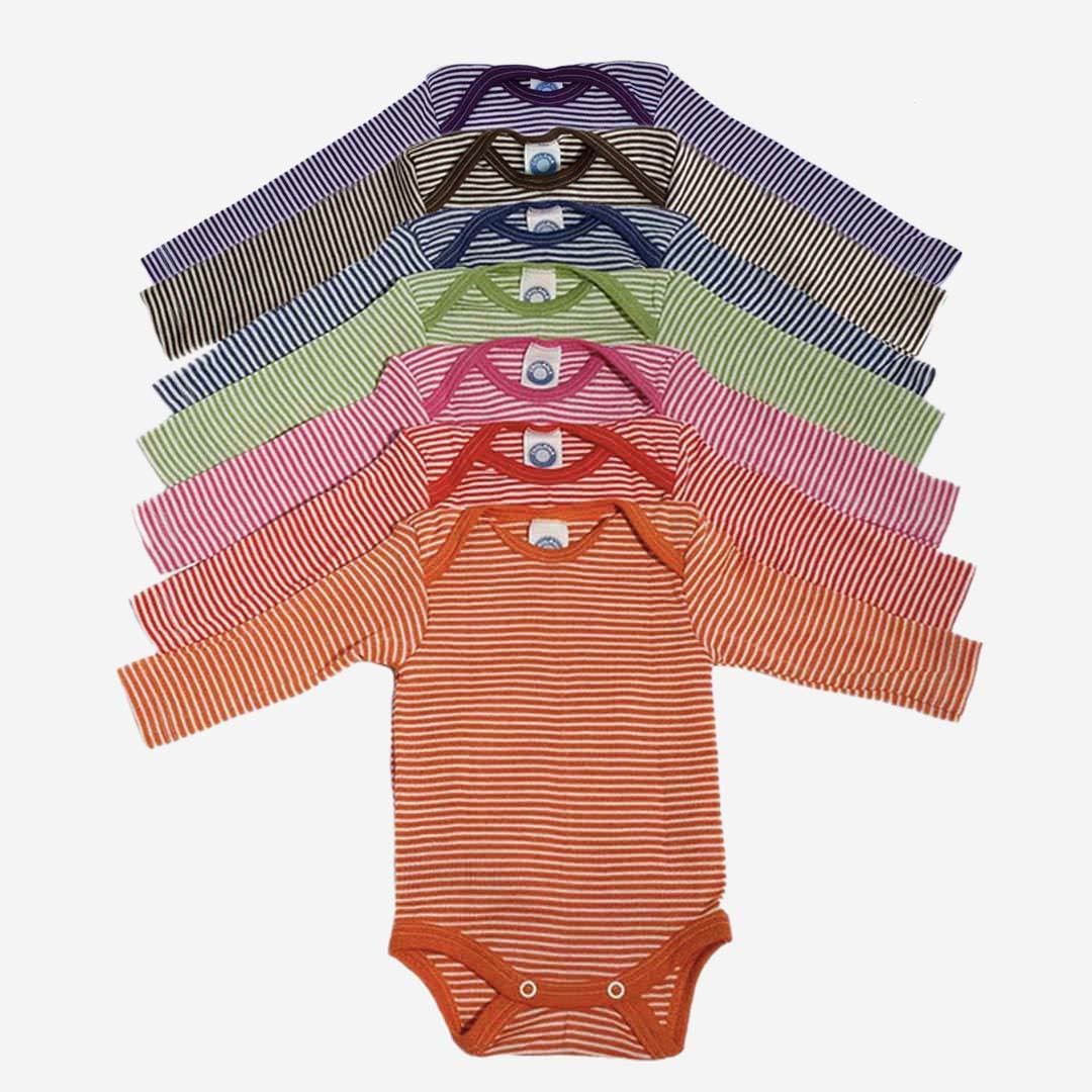Romper Lange Mouw Wol Zijde GOTS Popolini diverse designs
