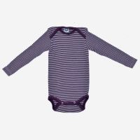 Baby Body von Cosilana aus Wolle/Seide in pink Ringel
