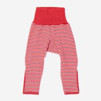 Babyhose von Cosilana aus Wolle/Seide in Ringel grün 1