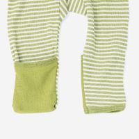 Babyhose von Cosilana aus Wolle/Seide in Ringel grün 3
