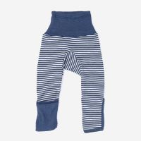 Babyhose von Cosilana aus Wolle/Seide in Ringel marine 1