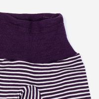 Babyhose von Cosilana aus Wolle/Seide in Ringel grün 1