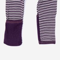 Babyhose von Cosilana aus Wolle/Seide in Ringel grün 2