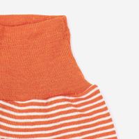 Babyhose von Cosilana aus Wolle/Seide in Ringel orange 2