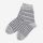 Kinder Socken Ringel von Grödo aus Wolle/Baumwolle in naturgrau/marine
