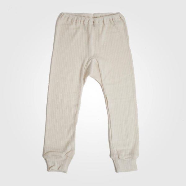 Lange Unterhose Baumwolle/Wolle/Seide natur 152