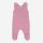 Baby Strampler von Selana aus Merinowolle fein rose grise 1