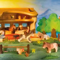 Holzfigur Shetland Ponys von Ostheimer  6