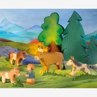 Holzfigur Shetland Ponys von Ostheimer 7
