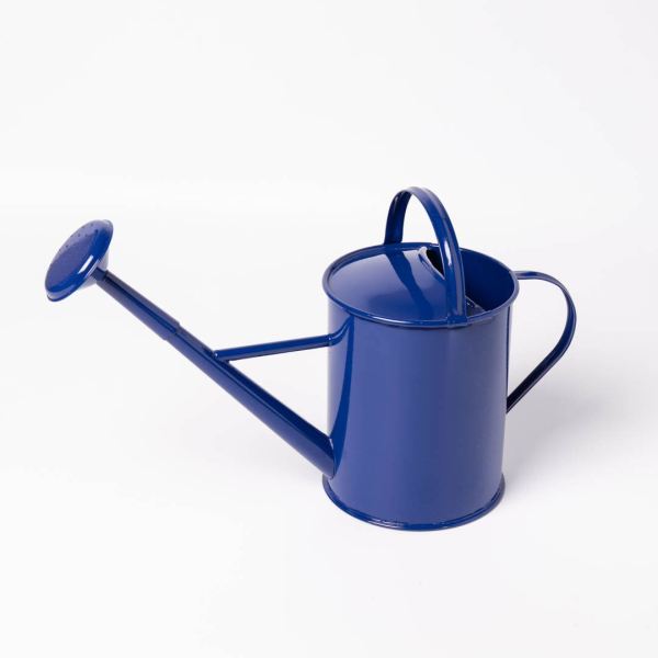 Metall Gießkanne blau
