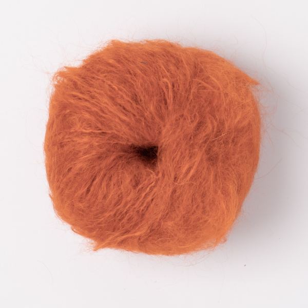 Puppenhaare für Waldorfpuppen Mohair rostrot