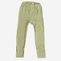 Lange Unterhose Leggings Baumwolle/Wolle/Seide hell grau meliert 2