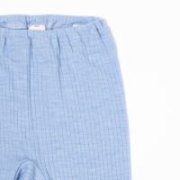 Lange Unterhose Leggings Baumwolle/Wolle/Seide hellblau 2