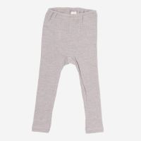 Lange Unterhose Leggings Baumwolle/Wolle/Seide hell grau meliert