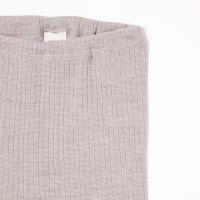 Lange Unterhose Leggings Baumwolle/Wolle/Seide hell grau meliert 2