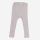 Lange Unterhose Leggings Baumwolle/Wolle/Seide hell grau meliert