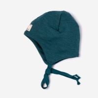 pickapooh radler wolle seide binden helm mütze grau melange