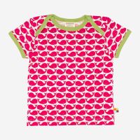 Kurzarm-Shirt von Loud and Proud aus Bio-Baumwolle mit Wale-Print 3