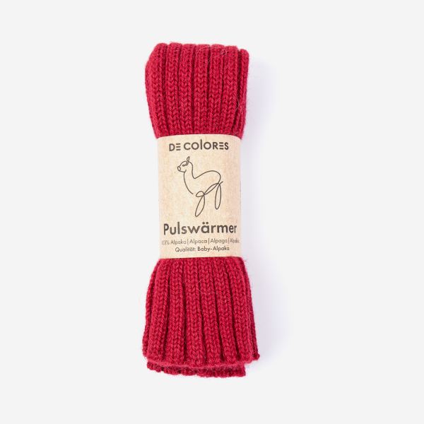 Pulswärmer/Kinderstulpe von De Colores aus Baby-Alpaka  gletscherblau