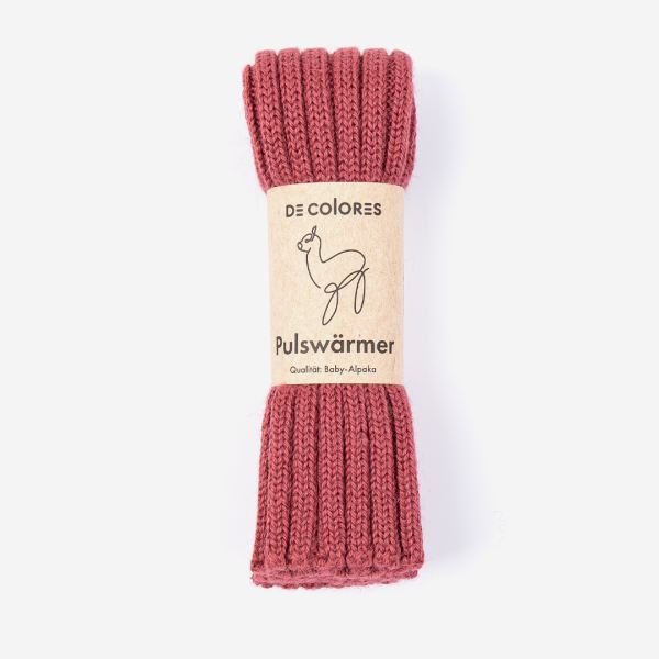 Pulswärmer/Kinderstulpe von De Colores aus Baby-Alpaka  gletscherblau