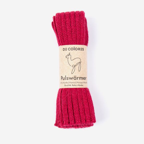 Pulswärmer/Kinderstulpe von De Colores aus Baby-Alpaka  gletscherblau