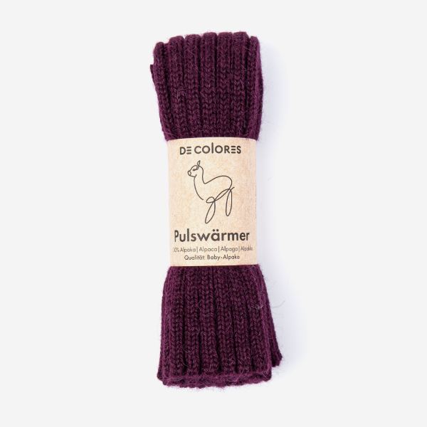 Pulswärmer/Kinderstulpe von De Colores aus Baby-Alpaka  gletscherblau