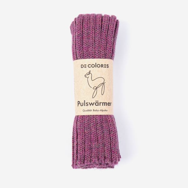 Pulswärmer/Kinderstulpe von De Colores aus Baby-Alpaka  gletscherblau