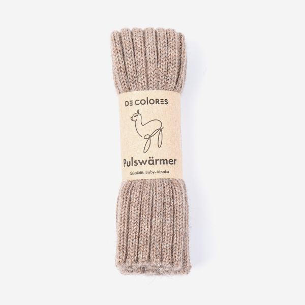 Pulswärmer/Kinderstulpe von De Colores aus Baby-Alpaka  gletscherblau