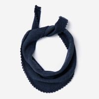Baby Dreieckstuch von Reiff aus Wolle/Seide in marineblau