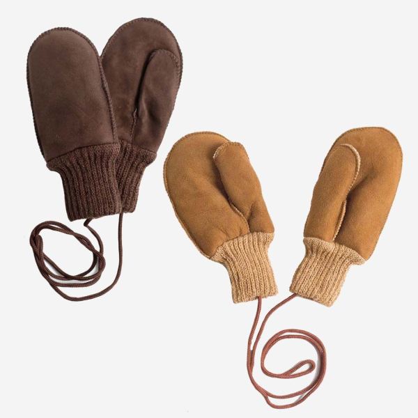 Kinder Fell-Handschuh hell 3