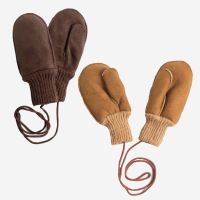 Kinder Fell-Handschuh hell 3