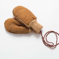 Kinder Fell-Handschuh hell 3