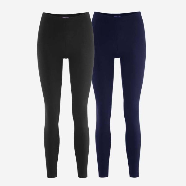 Damen Leggings Baumwolle navy (dunkelblau) XS