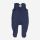 Baby Strampler Wollfrottee marineblau 74