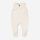 Baby Strampler Wollfrottee natur 56