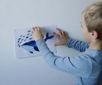 Langarm Shirt Wolle/Seide von Hocosa in jeansblau 5