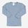 Langarm Shirt Wolle/Seide von Hocosa in jeansblau