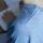 Langarm Shirt Wolle/Seide von Hocosa in jeansblau 6