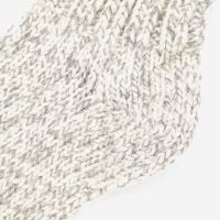 Dicke Wollsocke von Hirsch in grau meliert 2