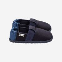Hausschuhe Klette von Nanga aus Bio-Baumwolle in dunkelblau 3