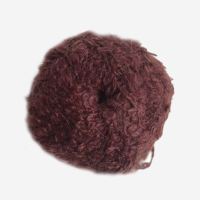 Bouclé Puppenhaare für Waldorfpuppen braun
